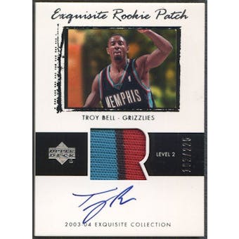 2003/04 Exquisite Collection #66 Troy Bell Rookie Patch Auto #162/225