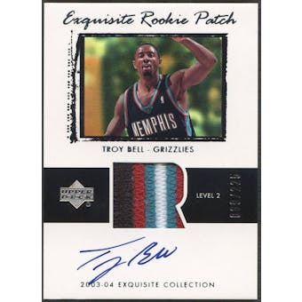 2003/04 Exquisite Collection #66 Troy Bell Rookie Patch Auto #080/225