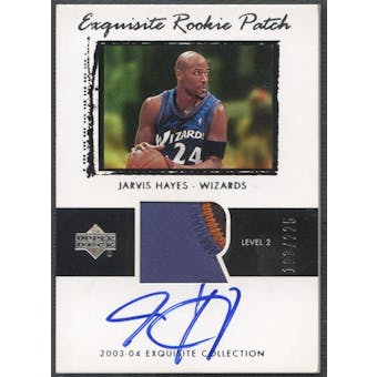 2003/04 Exquisite Collection #73 Jarvis Hayes Rookie Patch Auto #193/225