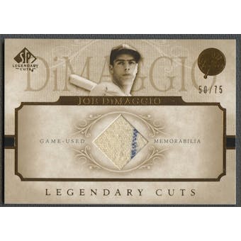 2005 SP Legendary Cuts #JD Joe DiMaggio Material Jersey #50/75