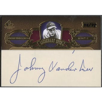 2007 SP Legendary Cuts #JV Johnny Vander Meer Legendary Cut Signatures Auto #02/49