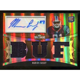 2010  Topps Triple Threads Gold #130A Marcus Easley Jersey Autograph /25