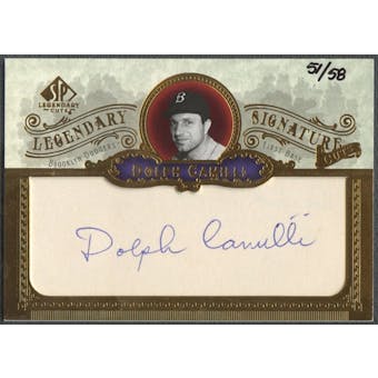 2006 SP Legendary Cuts #DC Dolph Camilli Legendary Signature Cut Auto #51/58