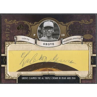 2007 SP Legendary Cuts #GR Lefty Grove Inside the Numbers Cut Auto #69/73