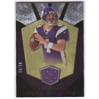 2008 Upper Deck Icons Rookie Brilliance Jersey Gold #RB19 John David Booty /99