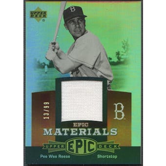 2006 Upper Deck Epic #PR1 Pee Wee Reese Materials Red Jersey #13/99