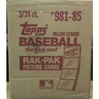 1985 Topps Baseball Rack 3-Box Case