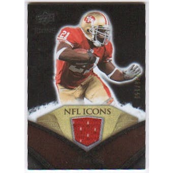 2008 Upper Deck Icons NFL Icons Jersey Silver #NFL22 Frank Gore /150