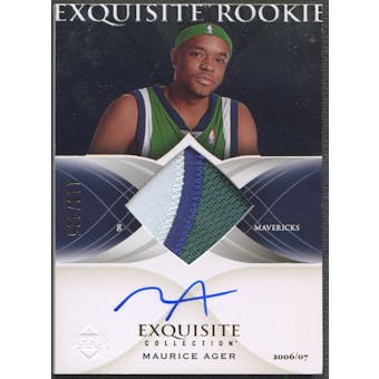 2006/07 Exquisite Collection #67 Maurice Ager Rookie Patch Auto #110/225