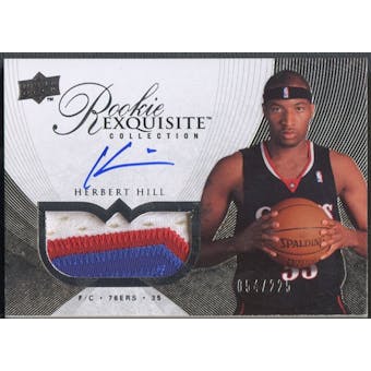 2007/08 Exquisite Collection #65 Herbert Hill Rookie Patch Auto #054/225