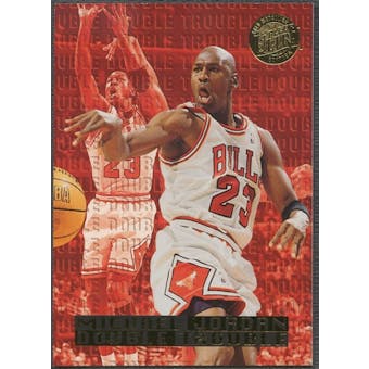 1995/96 Ultra #3 Michael Jordan Double Trouble Gold Medallion