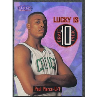 1998/99 Fleer #10 Paul Pierce Lucky 13