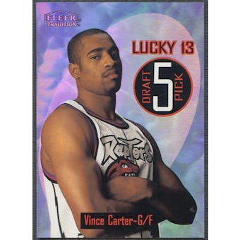1998/99 Fleer #5 Vince Carter Lucky 13
