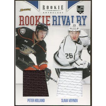 2011/12 Panini Rookie Anthology Rookie Rivalry Dual Jerseys #13 Peter Holland/Slava Voynov