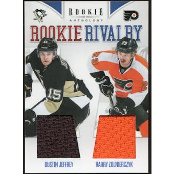 2011/12 Panini Rookie Anthology Rookie Rivalry Dual Jerseys #36 Dustin Jeffrey/Harry Zolnierczyk