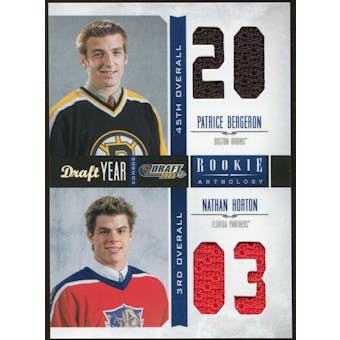 2011/12 Panini Rookie Anthology Draft Year Combo Jerseys #8 Patrice Bergeron/Nathan Horton
