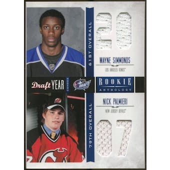 2011/12 Panini Rookie Anthology Draft Year Combo Jerseys #39 Wayne Simmonds/Nick Palmieri
