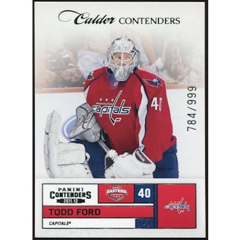 2011/12 Panini Contenders #190 Todd Ford 784/999