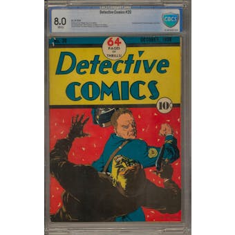 Detective Comics #20 CBCS 8.0 (W) *16-3879A5E-004*