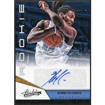 2012/13 Panini Absolute #170 Kenneth Faried Autograph 146/299