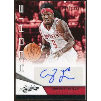 2012/13 Panini Absolute #206 Courtney Fortson Autograph 340/399
