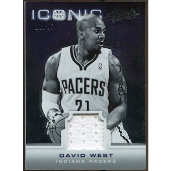 2012/13 Panini Absolute Iconic Materials #21 David West 10/25