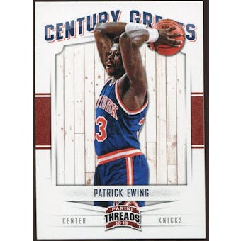 2012/13 Panini Threads Century Greats #4 Patrick Ewing