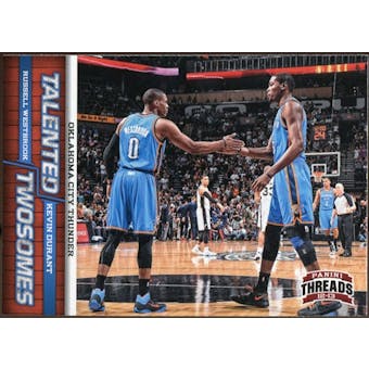 2012/13 Panini Threads Talented Twosomes #1 Kevin Durant/Russell Westbrook
