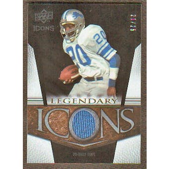 2008 Upper Deck Icons Legendary Icons Jersey Gold #LI2 Billy Sims /25