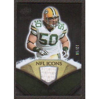 2008 Upper Deck Icons NFL Icons Jersey Gold #NFL5 A.J. Hawk /50