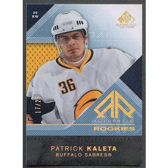 2007/08 SP Game Used #180 Patrick Kaleta Spectrum Rookie #17/25