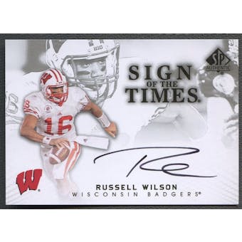 2012 SP Authentic #STRW Russell Wilson Sign of the Times Auto
