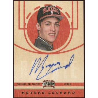 2012/13 Panini Threads #211 Meyers Leonard Autograph
