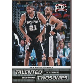 2012/13 Panini Threads Talented Twosomes #9 Tony Parker/Tim Duncan