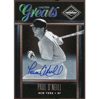 2011 Panini Limited Greats Signatures #7 Paul O'Neill Autograph 14/300