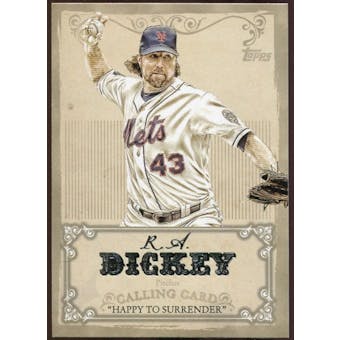 2013 Topps Calling Cards #CC9 R.A. Dickey