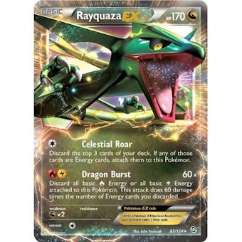 Pokemon Dragons Exalted Single Rayquaza ex 85/124 - NEAR MINT (NM)