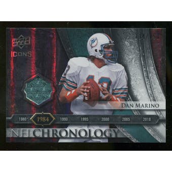 2008 Upper Deck Icons NFL Chronology Jersey Silver #CHR10 Dan Marino /150