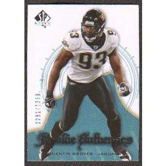 2008 Upper Deck SP Authentic #137 Quentin Groves /1399