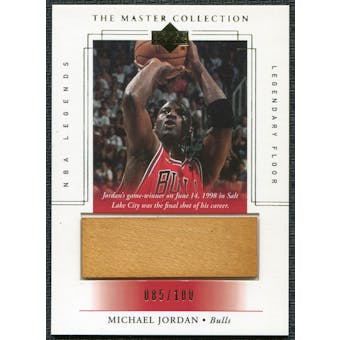 2000 Upper Deck Legends Master Collection Legendary Floor #F2 Michael Jordan 85/100