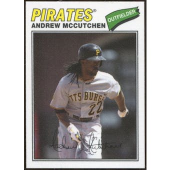 2012 Topps Archives Cloth Stickers #AM Andrew McCutchen