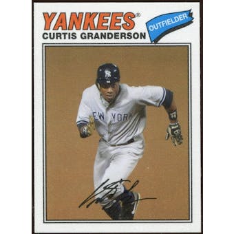 2012 Topps Archives Cloth Stickers #CG Curtis Granderson
