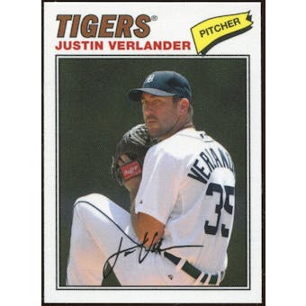 2012 Topps Archives Cloth Stickers #JV Justin Verlander