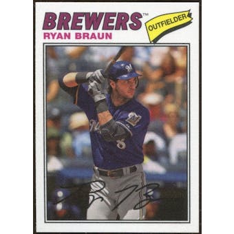 2012 Topps Archives Cloth Stickers #RB Ryan Braun