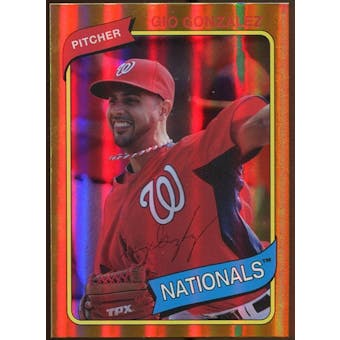 2012 Topps Archives Gold Foil #115 Gio Gonzalez