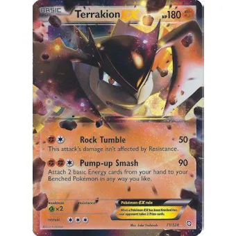 Pokemon Dragons Exalted Single Terrakion ex 71/124 - NEAR MINT (NM)