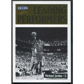 1998/99 Fleer Ultra Leading Performers #4 Michael Jordan