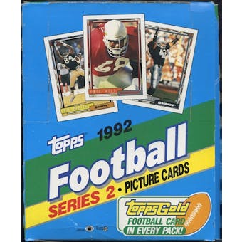 1992 Topps Series 2 Football Rack Box