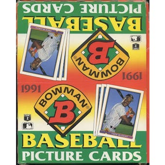 1991 Bowman Baseball Rack Box