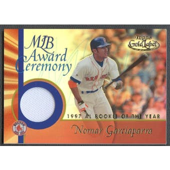 2001 Topps Gold Label #NG2 Nomar Garciaparra MLB Award Ceremony Relics ROY Jersey